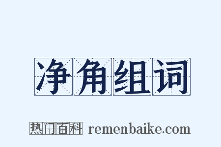 净角组词是什么意思的图片